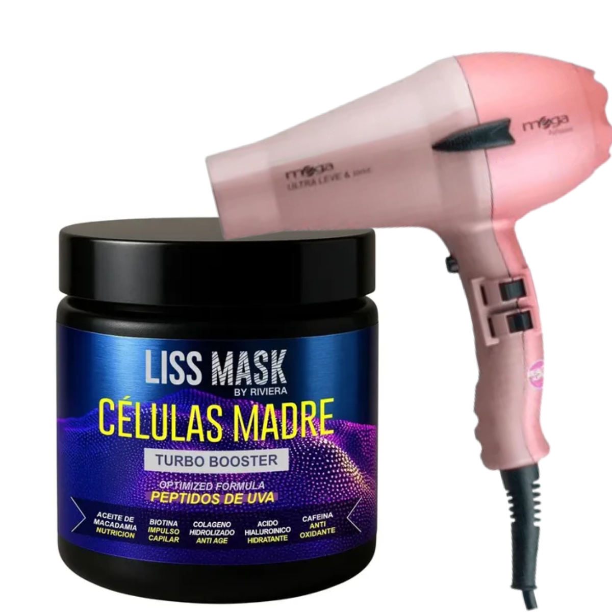 Pack Promo Alisado Liss Mask 350ml + Secador Mega Professional
