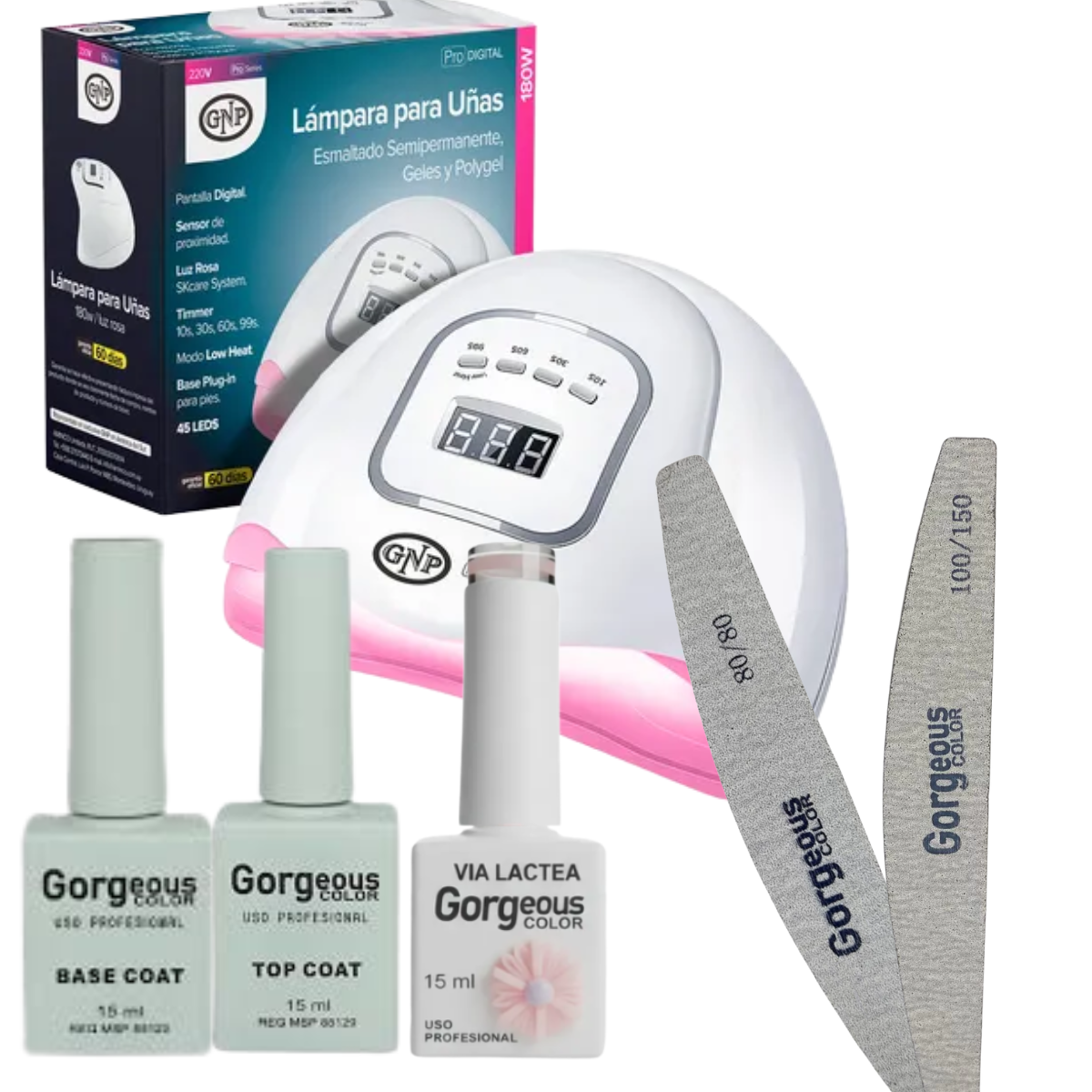 Pack Promo Manicura Lampara GNP + Accesorios