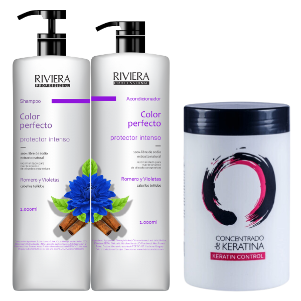 Pack Promo Shampoo 1L + Acondicionador 1L + Keratina 1kg