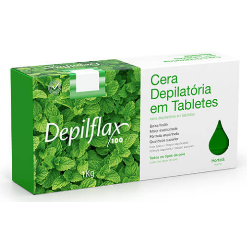 Cera Depilatoria en Bloques Menta 1kg - Depilflax