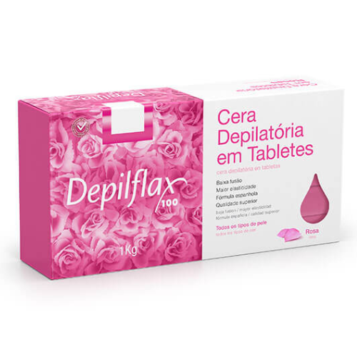 Cera Depilatoria en Bloques Rosa 1kg - Depilflax