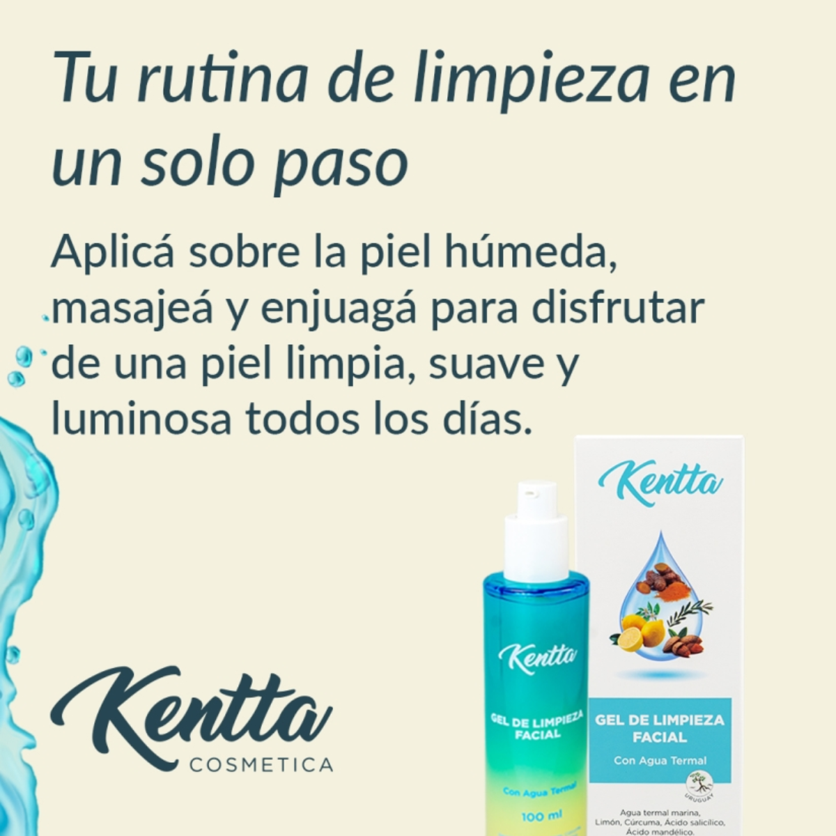 Gel de limpieza Facial Kentta