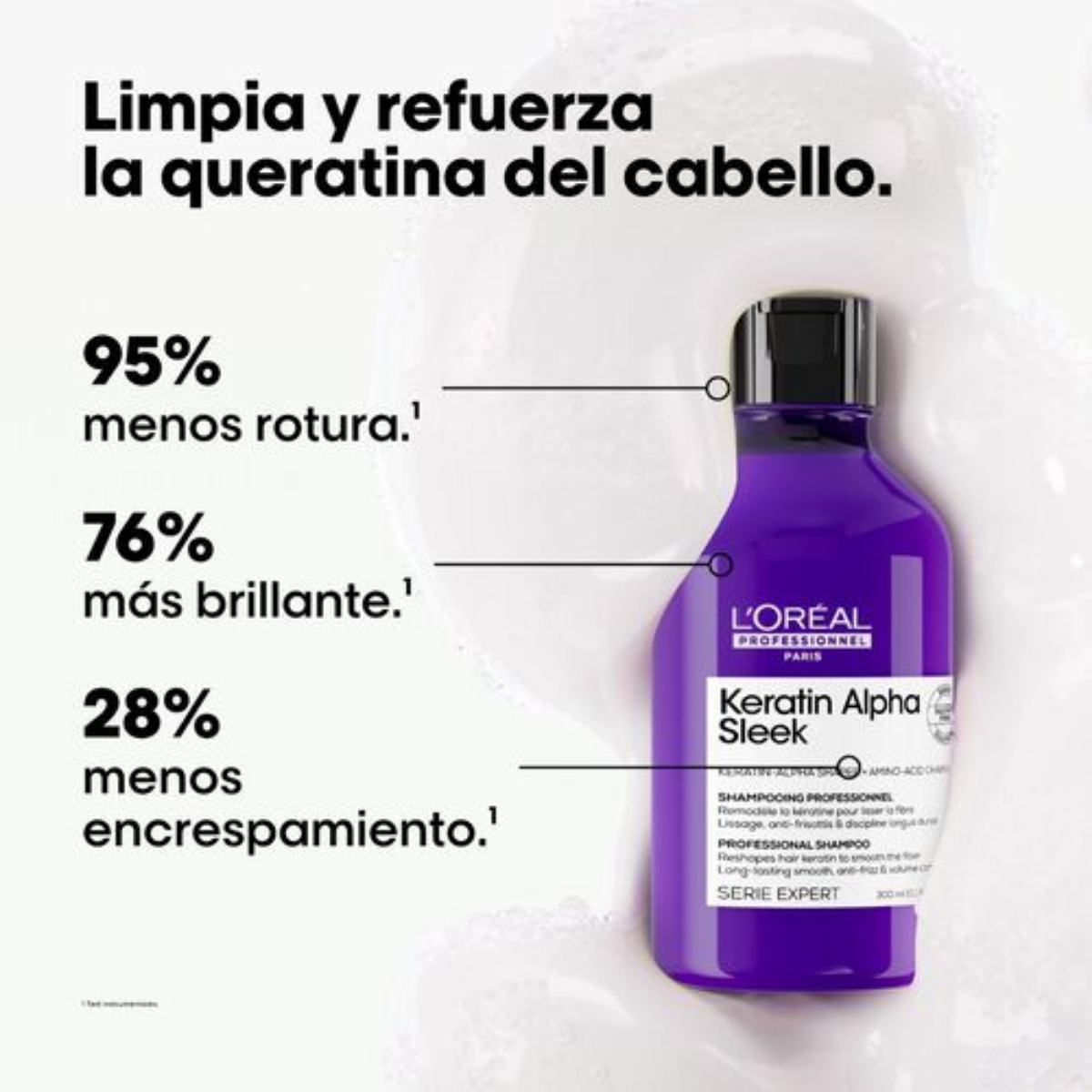 Shampoo Keratin Alpha Sleek L´oreal 300ml