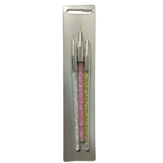 Set pincel uñas Liner x3 Arte