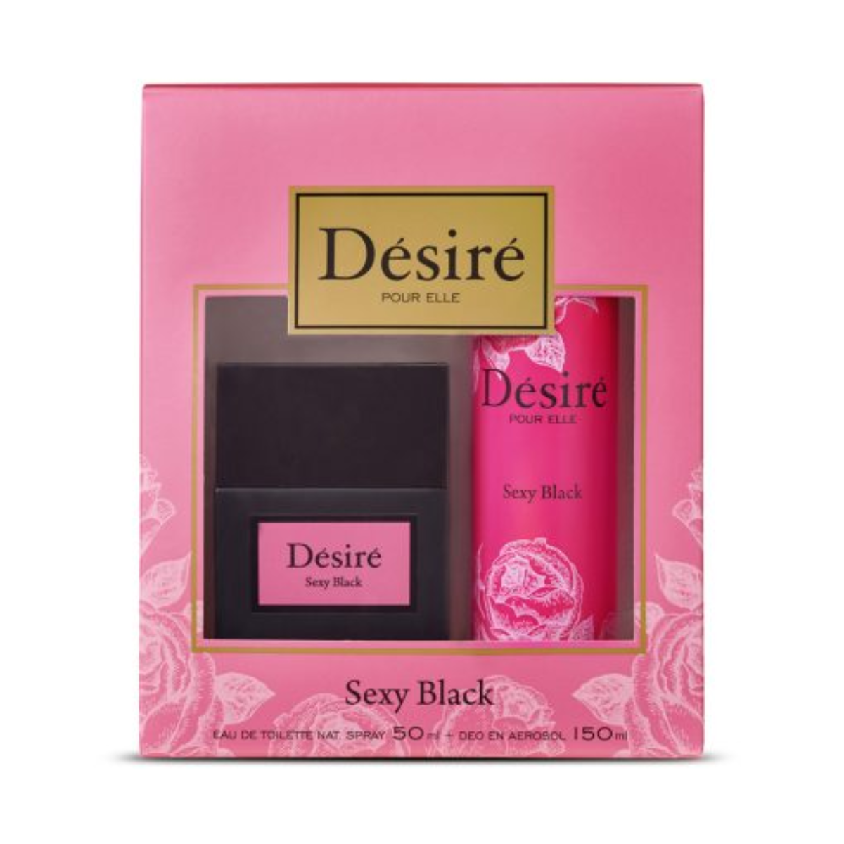 Desire Sexy Black perfume 50ml + Desodorante 90ml