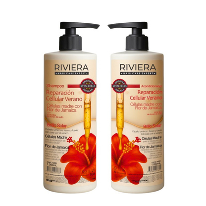 Kit Shampoo y Acondicionador Reparación Celular Verano Riviera
