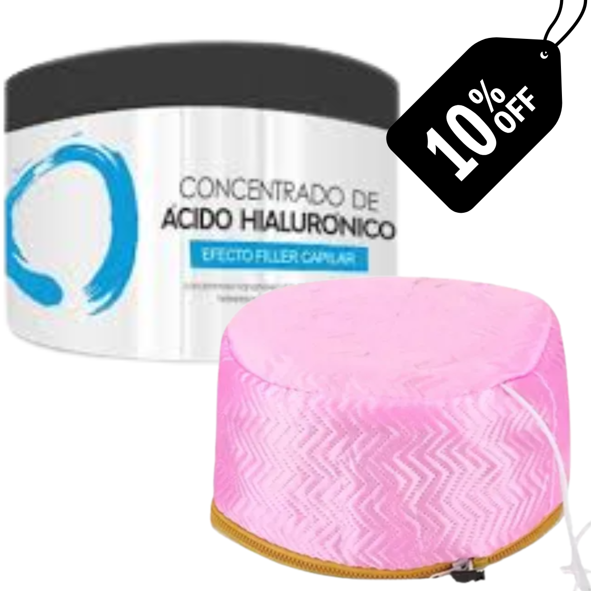 Pack Promo Concentrado de Ácido Hialurónico 350ml + Gorra Térmica Eléctrica
