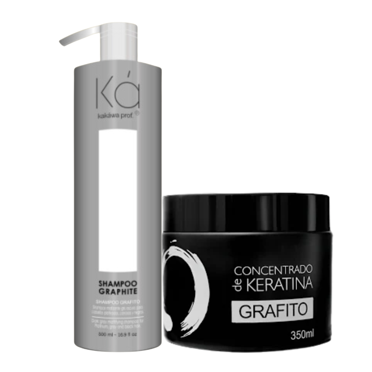 Pack Promo Shampoo Grafito 500ml + Concentrado de Keratina Grafito 350ml Riviera Professional