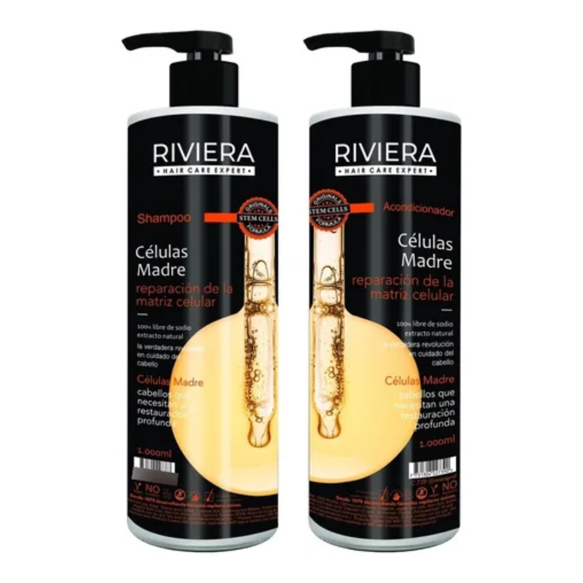 Pack Células Madre Shampoo y Acondicionador